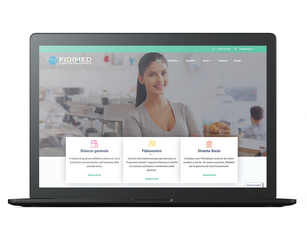 Homepage sito Fidimed